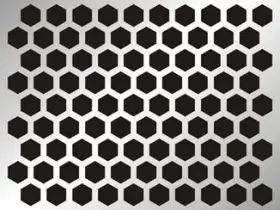 Perforated Metal Hexagonal Perforation